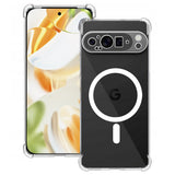 Husa de protectie Techsuit Shockproof Clear Silicone MagSafe compatibil cu Google Pixel 9 Pro, Transparent