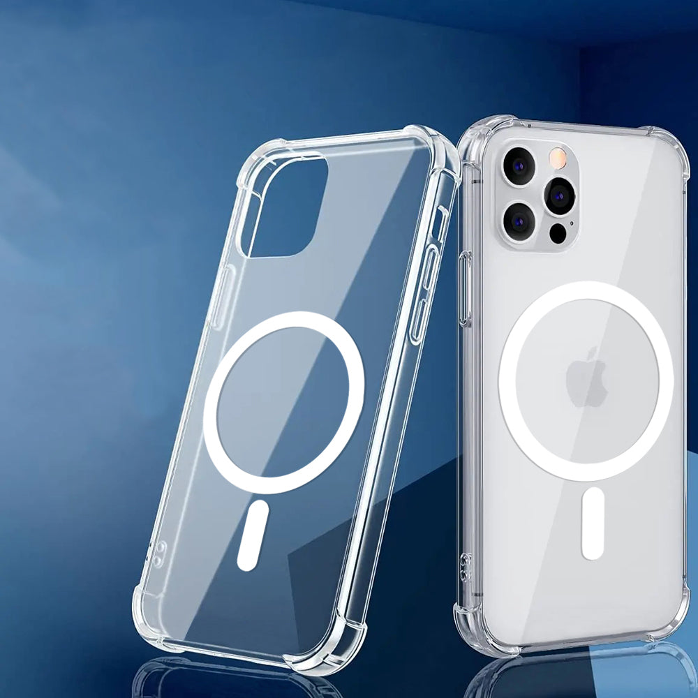 Husa de protectie Techsuit Shockproof Clear Silicone MagSafe compatibil cu Google Pixel 9 Pro, Transparent