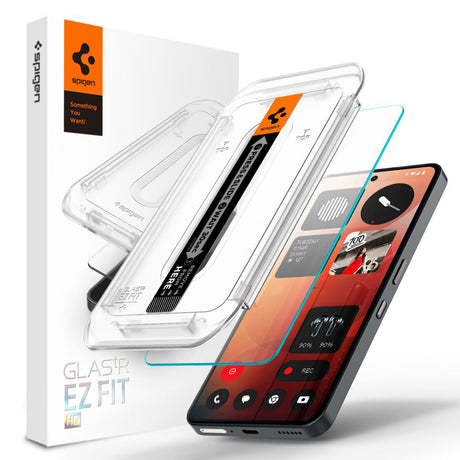Folie sticlă Spigen Glas.tR EZ-FIT HD pentru Nothing Phone (3a) / Nothing (3a) Pro / Nothing Phone (3a) Pro, transparentă