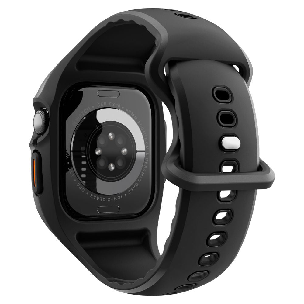 Accesoriu smartwatch Spigen Liquid Air Pro (ACS09317) compatibil cu Apple Watch 10 46mm / Watch 11 46mm, Negru Mat