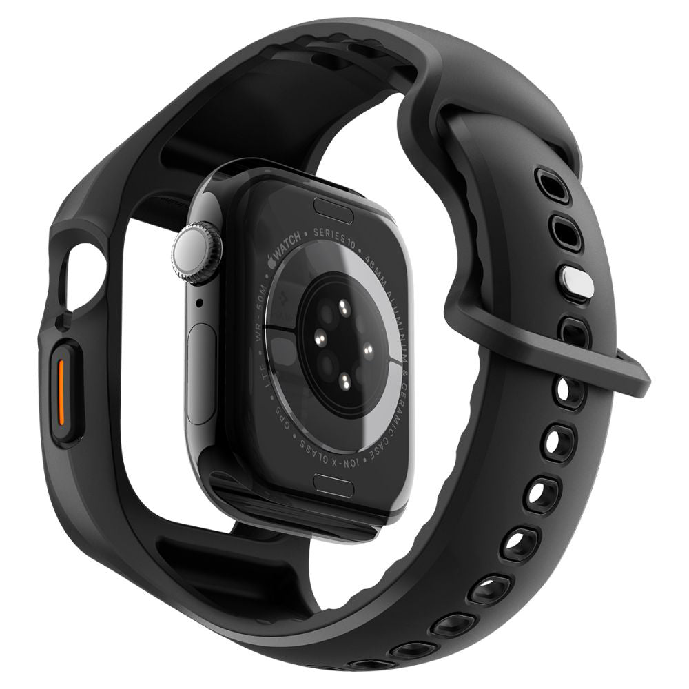 Accesoriu smartwatch Spigen Liquid Air Pro (ACS09317) compatibil cu Apple Watch 10 46mm / Watch 11 46mm, Negru Mat