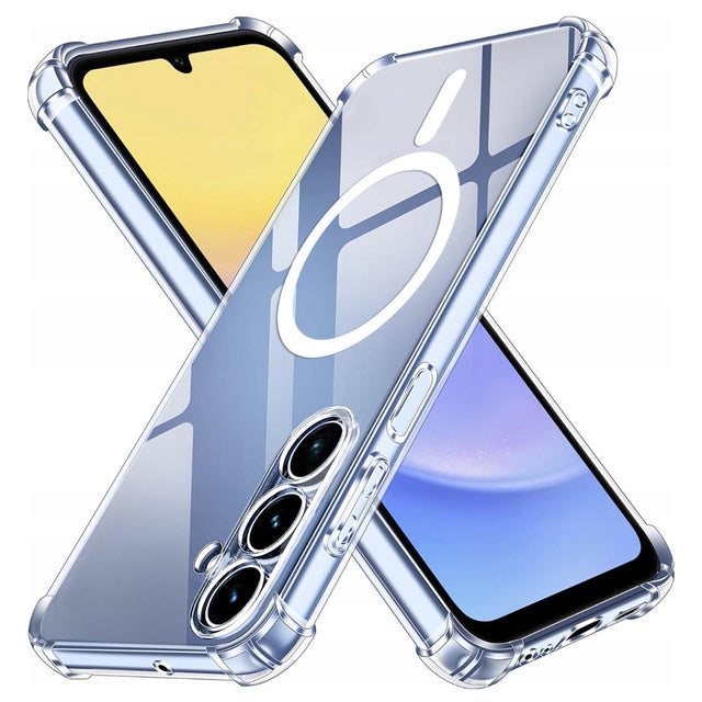 Husa de protectie Techsuit Shockproof Clear Silicone MagSafe compatibil cu Samsung Galaxy A15 4G / A15 5G, Transparent