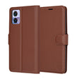 Husa de protectie Techsuit Leather Folio compatibil cu Motorola Edge 30 Neo, Maro
