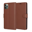 TechSuit Husa de protectie Techsuit Leather Folio compatibil cu iPhone 11 Pro Max, Maro
