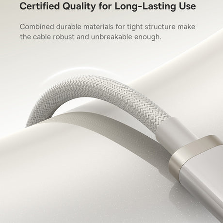 Cablu Baseus Titanium (P10378100G21-01), USB-C to Type-C, 100W, Fast Charging, 480Mbps, 2m, Galaxy Titanium Gold