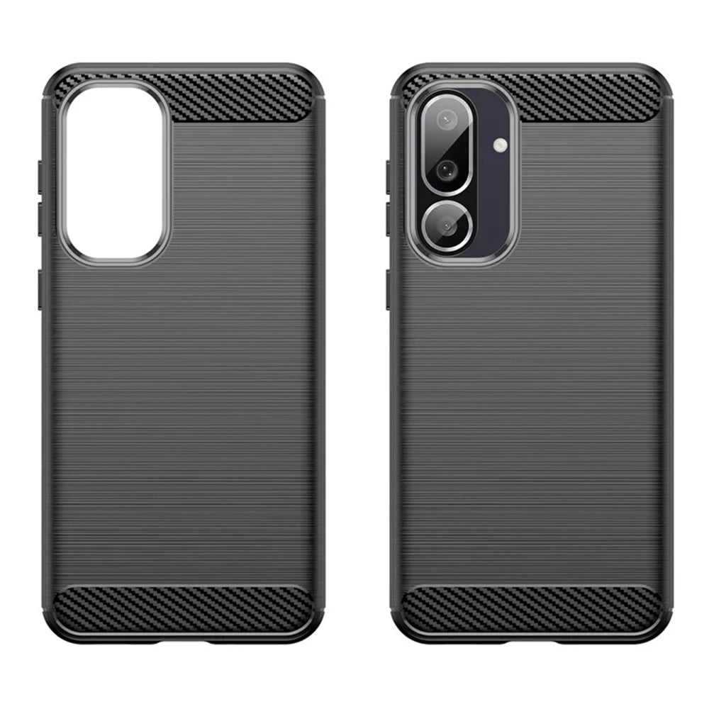 Husa de protectie Techsuit Carbon Silicone compatibil cu Samsung Galaxy M56, Negru