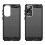 Husa de protectie Techsuit Carbon Silicone compatibil cu Samsung Galaxy M56, Negru