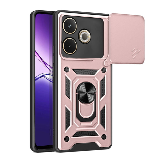 Husa de protectie Techsuit CamShield Series compatibil cu Oppo A5 Pro 4G / A5 Pro 5G, Roz Auriu