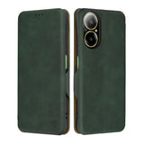 Husa de protectie Techsuit Safe Wallet Plus compatibil cu Realme C67 4G, Verde