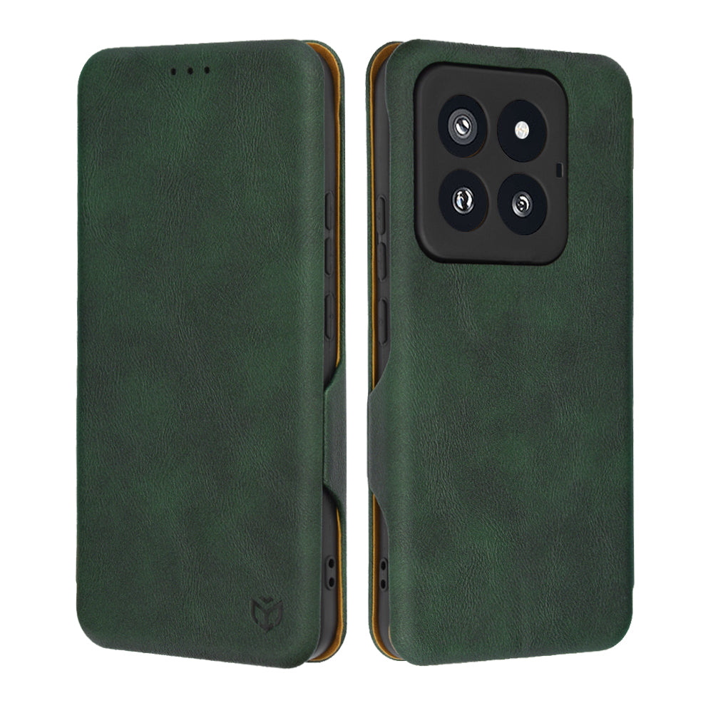 Husa de protectie Techsuit Safe Wallet Plus compatibil cu Xiaomi 14 Pro, Verde