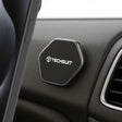 Suport Techsuit Phone Tiny Series (HOLD210-C), Dashboard Magnetic Grip, Multipurpose Use, Hexagonal, 2 Metal Plates, Negru