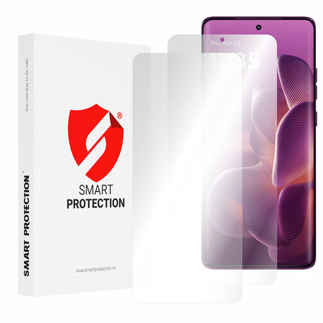 Folie de protectie Smart Protection Premium Classic (set de 2) compatibil cu Motorola Edge 60 Pro, Transparent