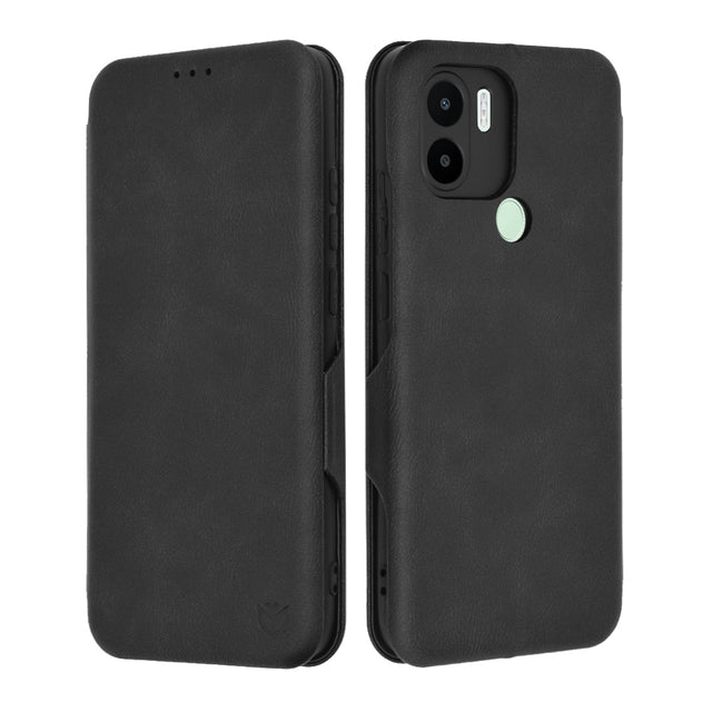 Husa de protectie Techsuit Safe Wallet Plus compatibil cu Xiaomi Redmi A1+ / A2+, Negru