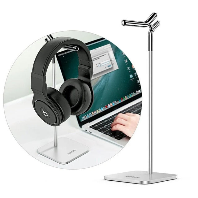 Gadget Ugreen Holder LP143 (80701), for Earphones, Aluminum Alloy, Argintiu