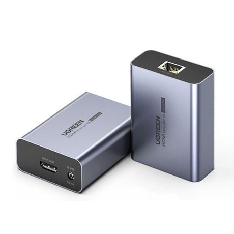 Adaptor Ugreen HDMI Over Ethernet CM455 (20519EU), Gri