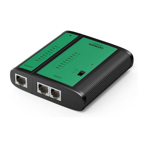 Adaptor Ugreen Network Cable Tester NW167 (10950), 9V Carbon Battery, Ethernet / Telephone Cable, Negru