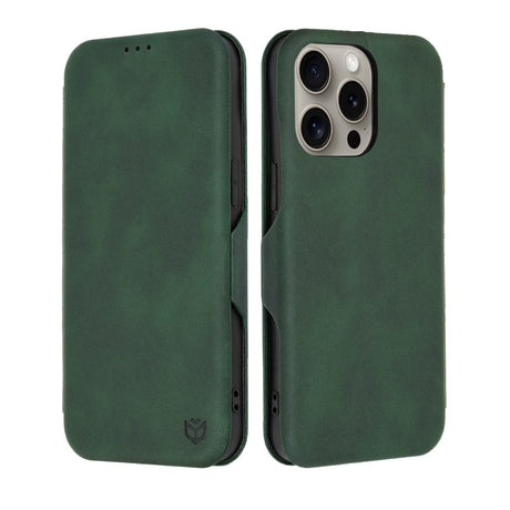 Husa de protectie Techsuit Safe Wallet Plus compatibil cu iPhone 15 Pro Max, Verde