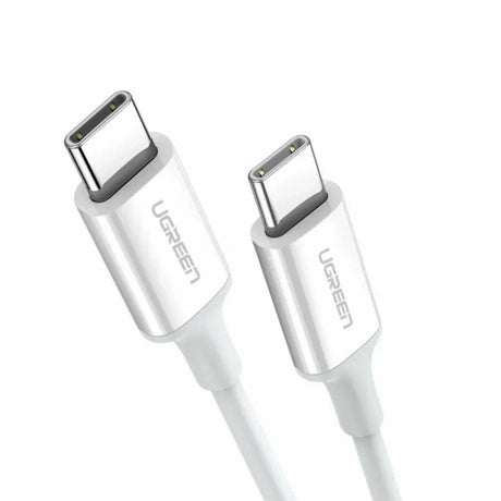 Cablu Ugreen US264 (60518), Fast Charging, USB-C to USB-C, 3A, 60W, 1m, Alb
