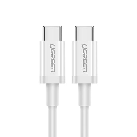 Cablu Ugreen US264 (60518), Fast Charging, USB-C to USB-C, 3A, 60W, 1m, Alb