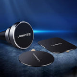 Suport Ugreen (set de 2) Metal Plate LP123 (50869), Rectangular Shape, with Double-Sided Adhesive Tape, 3M, Thin, Negru