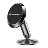 Suport Techsuit Premium TinyGrip (S11), Strong N52 Magnets, Universal Magnetic Mount, 360° Rotation, with 3M Metal Plates, Negru