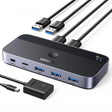 Adaptor Ugreen Sharing Switch CM662 (15705), 2x USB, 1x Mini USB, 3x USB, Type-C, 5Gbps, Gri