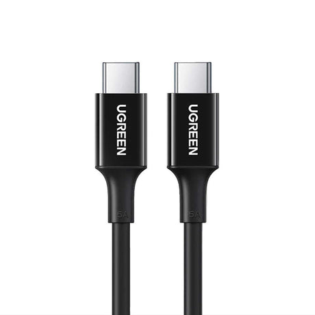 Cablu Ugreen US300 (80371), USB-C to USB-C, 5A, 100W, 1m, Negru