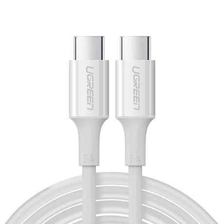 Cablu Ugreen US300 (60551), USB-C to USB-C, 5A, 100W, 1m, Alb