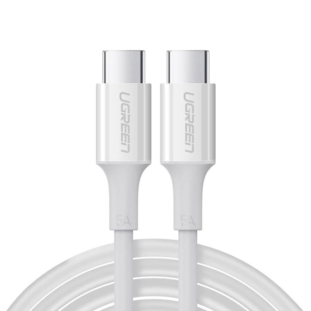 Cablu Ugreen US300 (60551), USB-C to USB-C, 5A, 100W, 1m, Alb
