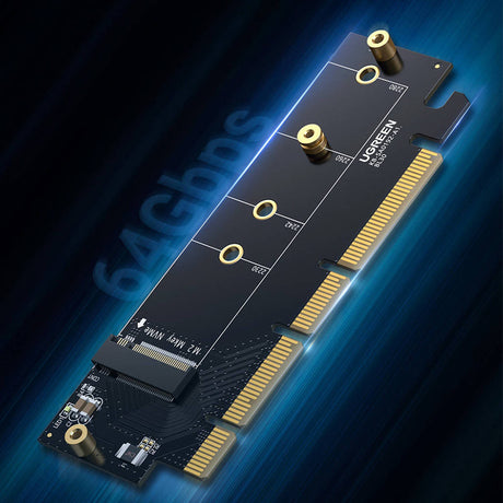 Stocare Ugreen Expansion Card CM465 (30715), PCIe 4.0 to M.2 NVMe, 64Gbps, Negru