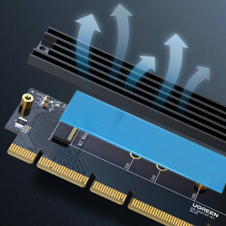 Stocare Ugreen Expansion Card CM465 (30715), PCIe 4.0 to M.2 NVMe, 64Gbps, Negru