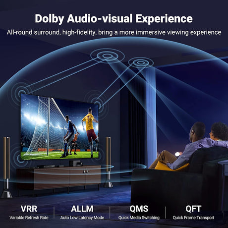 Cablu Ugreen HD140 (80401), HDMI, 8K@60Hz 48Gbps, 1m, Negru