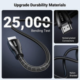 Cablu Ugreen HD140 (80403), HDMI, 8K@60Hz 48Gbps, 2m, Negru
