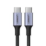 Cablu Ugreen US316 (70429), Type-C to Type-C, Fast Charging, PD100W, 5A, 480Mbps, 2m, Negru