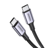 Cablu Ugreen US316 (70429), Type-C to Type-C, Fast Charging, PD100W, 5A, 480Mbps, 2m, Negru