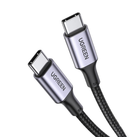 Cablu Ugreen US316 (70429), Type-C to Type-C, Fast Charging, PD100W, 5A, 480Mbps, 2m, Negru