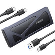 Stocare Ugreen Hard Drive Enclosure CM578 (15512), M.2 NVMe SSD, 10Gbps, 2TB, with 2x Type-C Cable, Albastru Inchis
