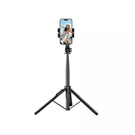 Selfie Stick Ugreen LP586 (15062), Trepied Telescopic, Telecomanda Bluetooth, Negru
