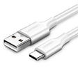 Cablu Ugreen US287 (60121), USB to Type-C, 3A, 18W, 1m, Alb