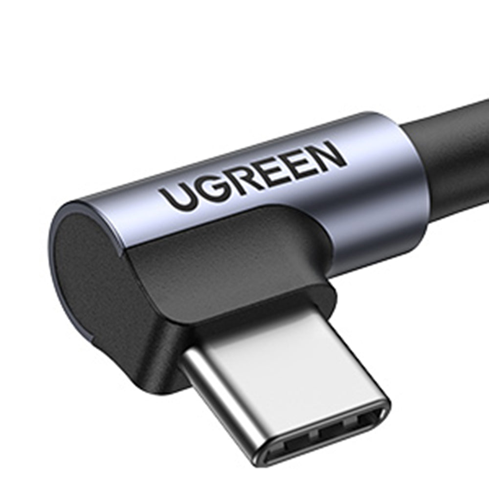 Cablu Ugreen Right Angle US284 (70255), USB-C, 18W 3A, 3m, Gri