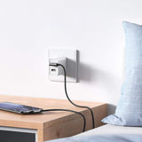 Cablu Ugreen Right Angle US176 (20856), USB-C, 3A, 1m, Gri