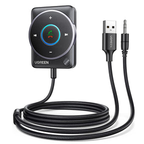 Gadget Ugreen Audio Receiver CM723 (35002), USB, Jack 3.5mm, Bluetooth 5.4, LED Light Design, Dual Pairing, Negru