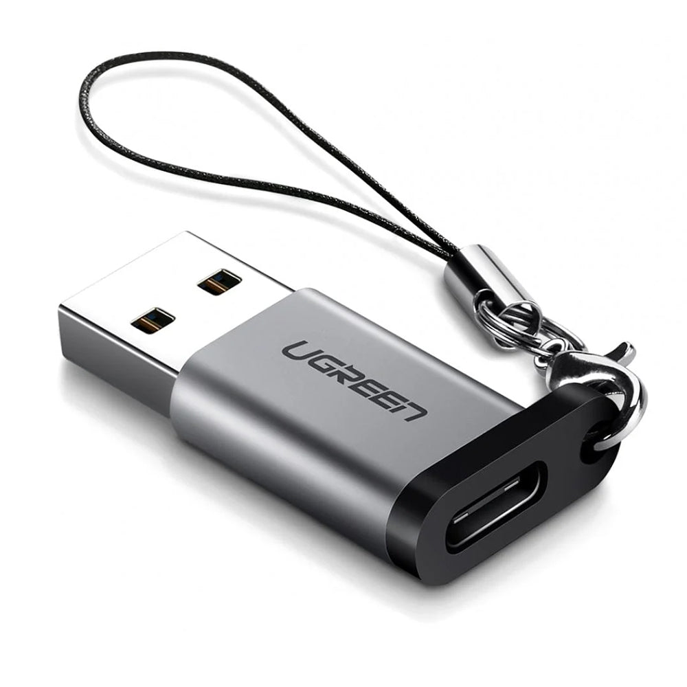 Adaptor Ugreen OTG USB Type-C, 3A, QC3.0, 5Gbps, Gri
