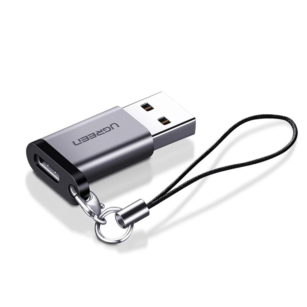 Adaptor Ugreen OTG USB Type-C, 3A, QC3.0, 5Gbps, Gri