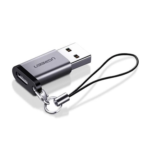 Adaptor Ugreen OTG USB Type-C, 3A, QC3.0, 5Gbps, Gri