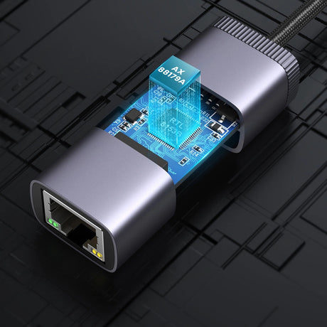 Adaptor Ugreen Ethernet CM483 (40322) USB-C la RJ45, gri