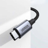 Cablu Ugreen CM450 (20192), Type-C la 3.5mm, DAC, 1m, Gri
