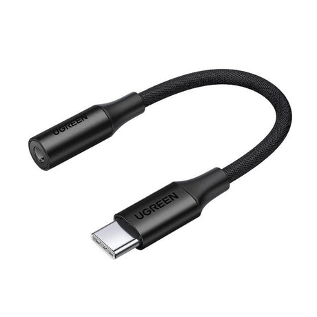 Adaptor Ugreen Type-C la Jack 3.5mm AV161, 10cm, Negru