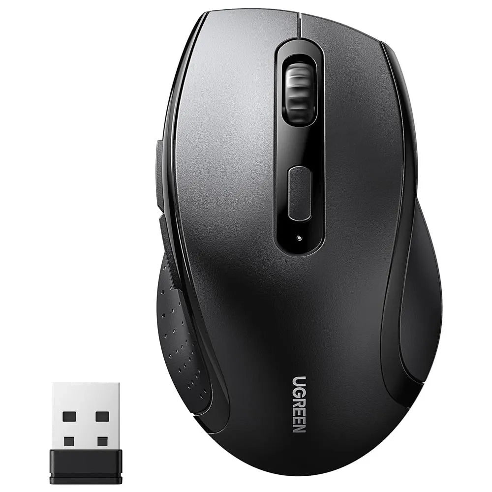 Mouse Ugreen (45012), 2.4G Wireless, 800/1200/1600DPI, Negru
