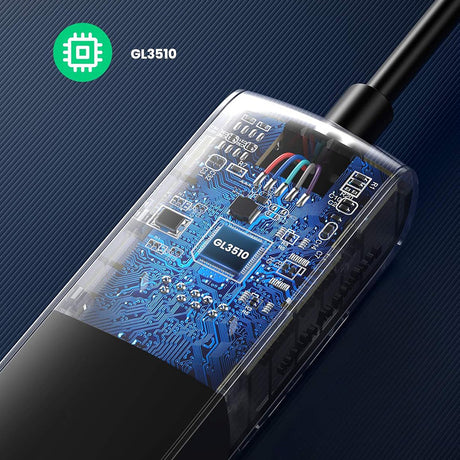 Hub Ugreen CM416 (10916), Type-C 4x USB, 5Gbps, Negru